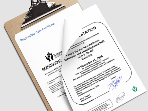 SQAS-Bescheinigungen Symbolbild