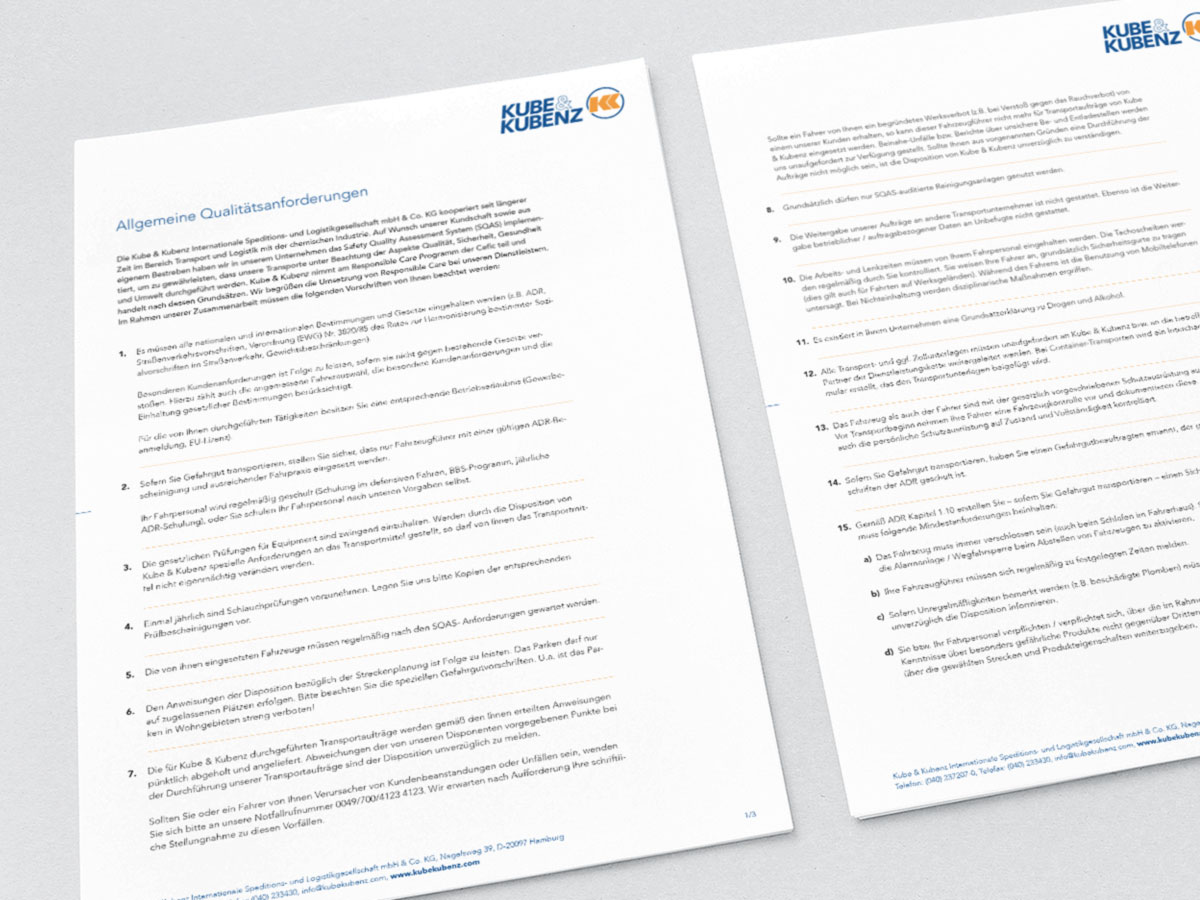 Allgemeine Qualitätsanforderungen Symbolbild